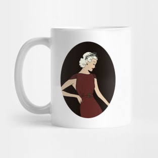 Vintage art deco woman Mug